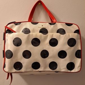 ♠️Kate Spade ♠️ Cosmetic Bag NWT, Women's Bag, Color White, Black  Pink